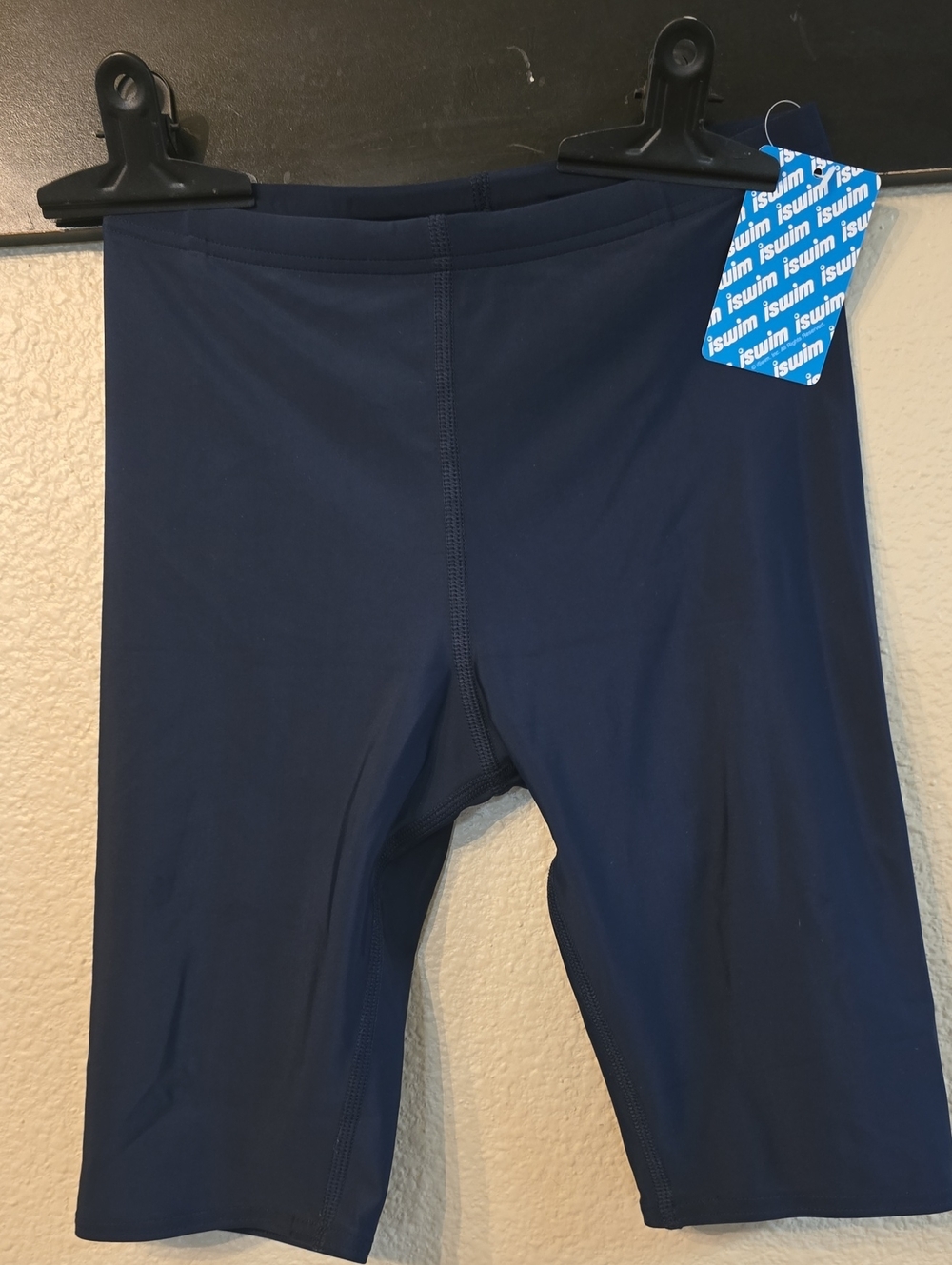 Kids Navy Swim Jammer Shorts by